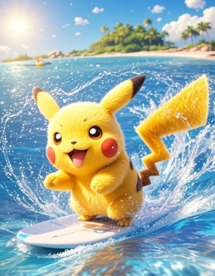 ảnh Pikachu mang vẻ ngoài đáng yêu