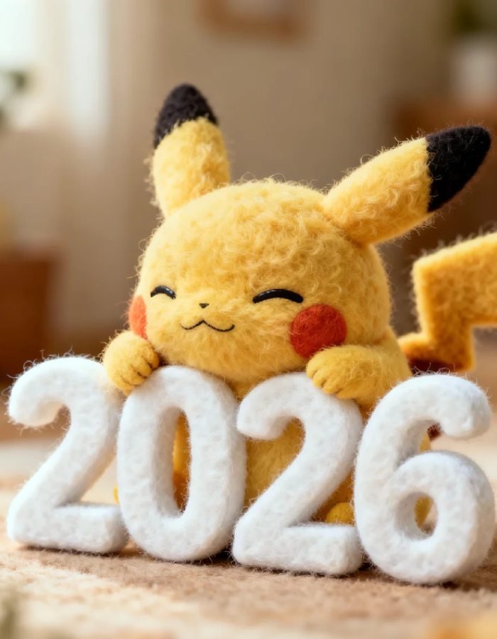 ảnh Pikachu nét vui tươi năm mới