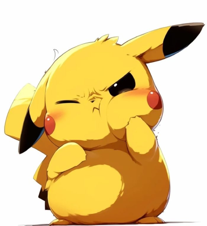 ảnh Pikachu tạo cảm giác giận dỗi cute