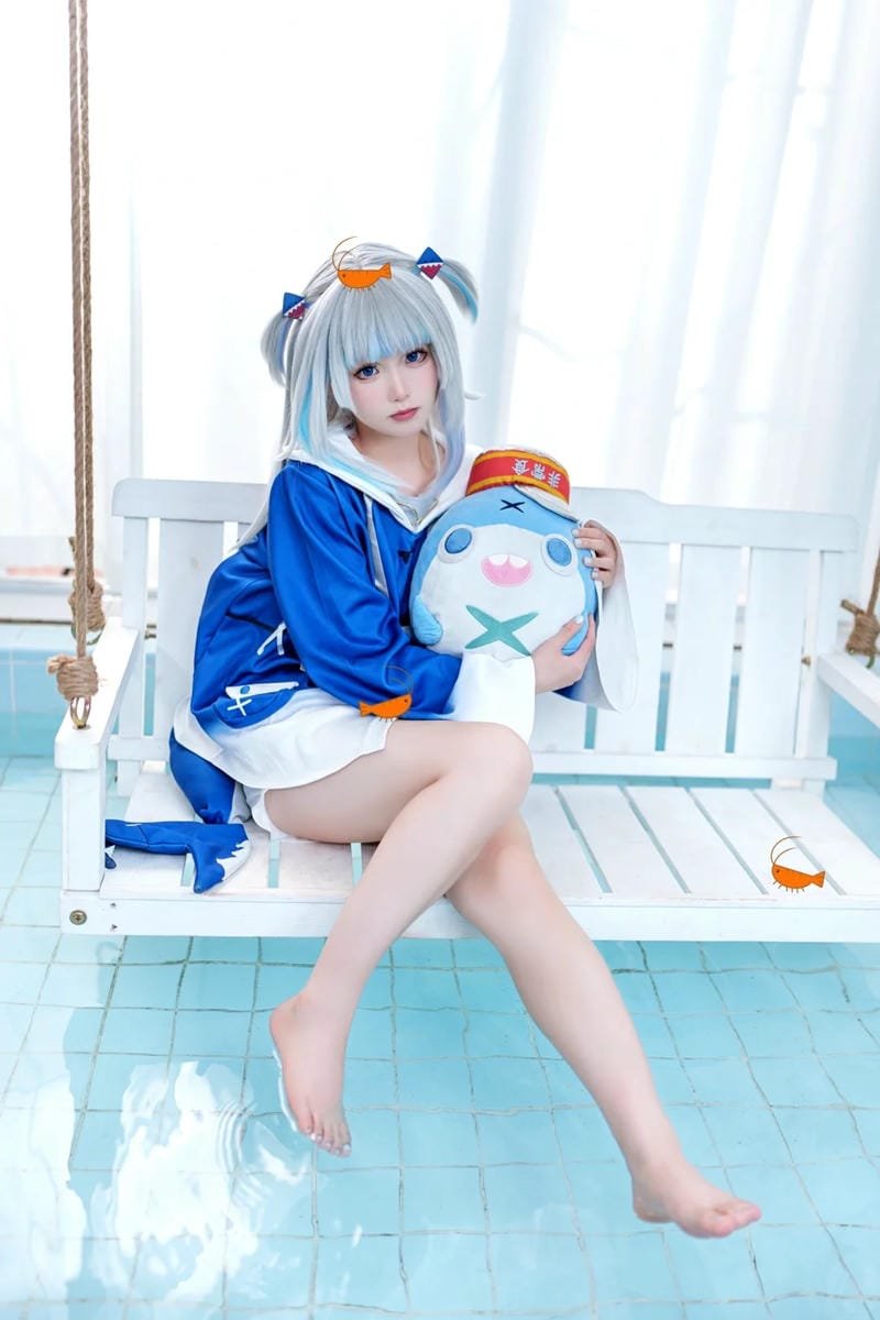 ảnh Yaoyaoqwq Gura cosplay phong cách anime Nhật
