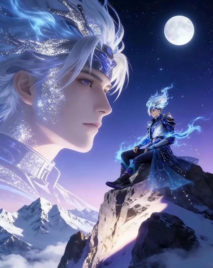 ảnh ánh trăng hình nền anime nam