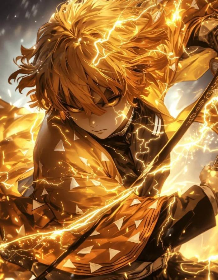 ảnh anime thanh gươm diệt quỷ không khí chiến đấu