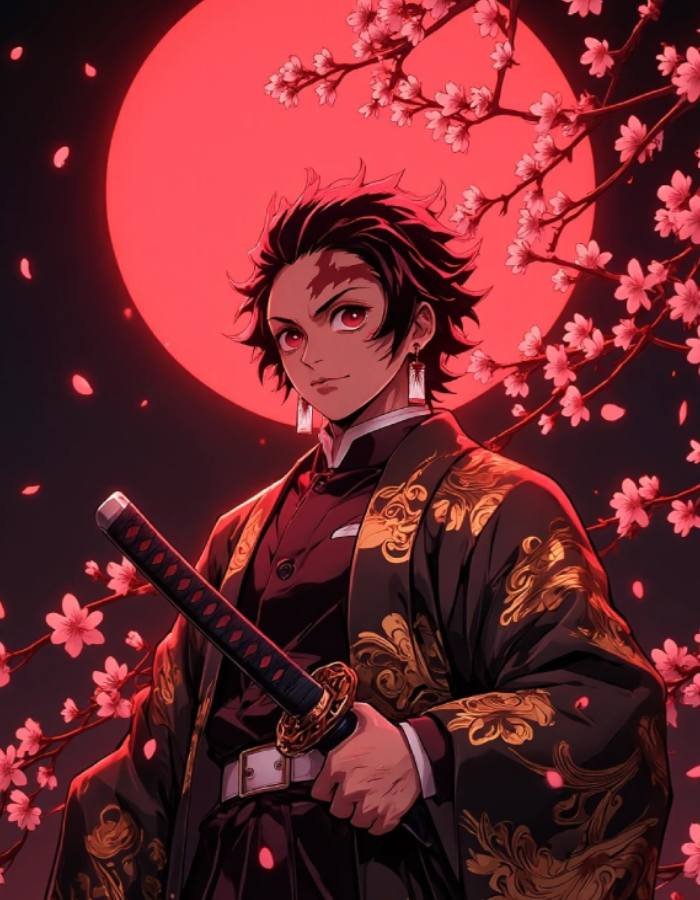 ảnh anime thanh gươm diệt quỷ sẵn sàng đánh