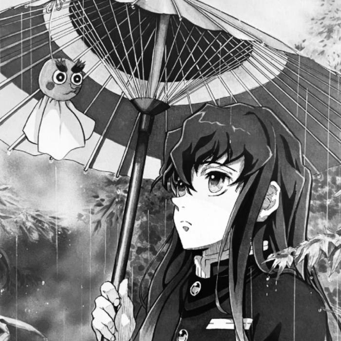 ánh mắt ảnh anime trắng đen buồn