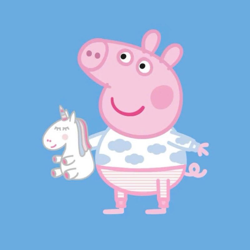 ánh mắt hồn nhiên trong sticker heo peppa