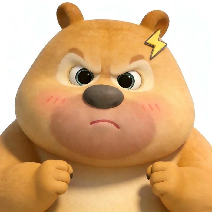 ảnh meme tức giận gấu nâu cute