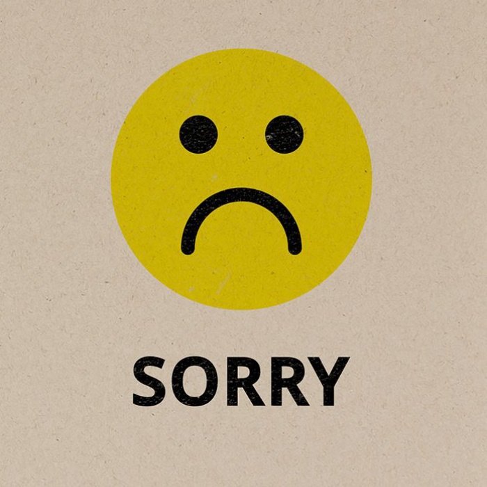 ảnh meme xin lỗi mang sắc thái nhẹ nhàng hơn chữ