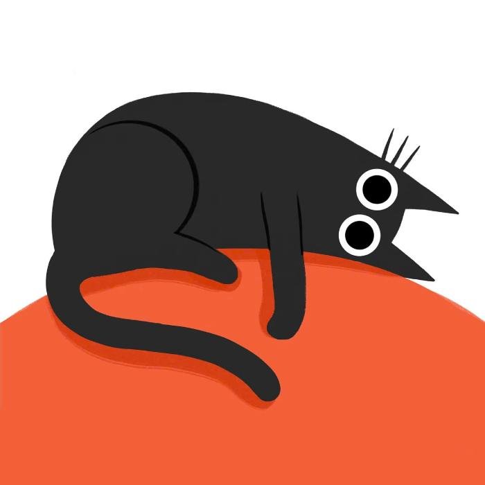 ảnh mèo anime dễ thương phong cách nhẹ