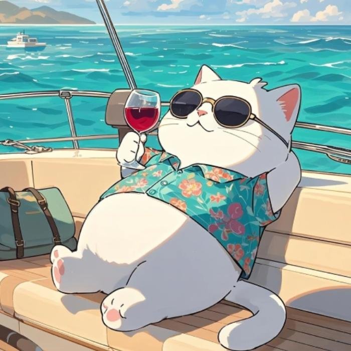 ảnh mèo anime tạo cảm giác dễ chịu