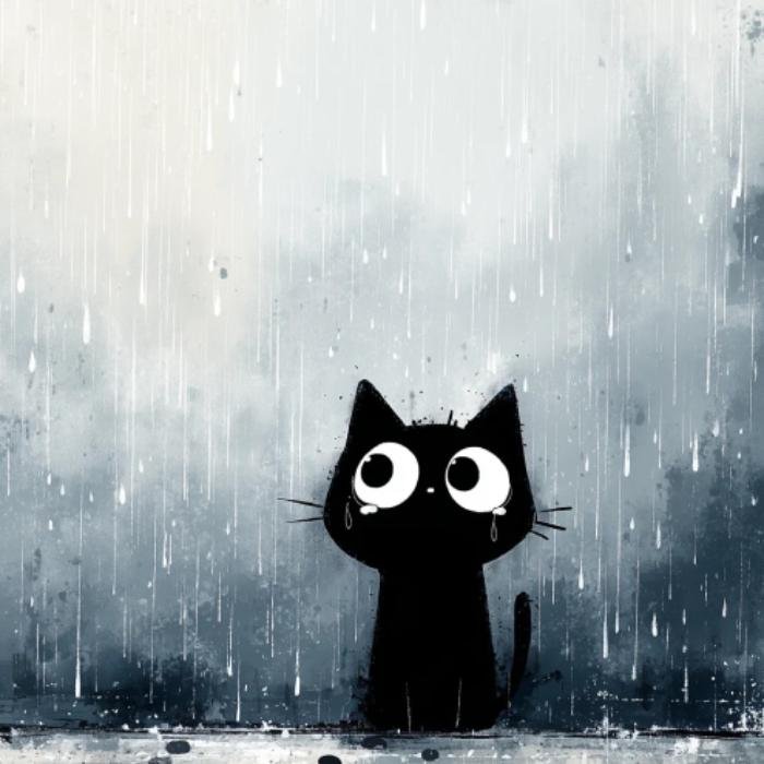 ảnh mèo anime trông rất hiền