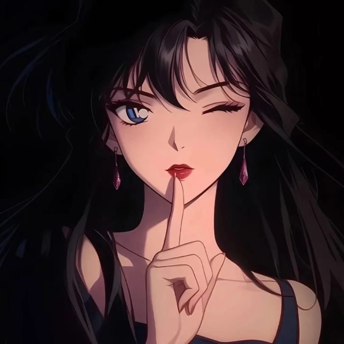 avatar đôi anime ngầu ánh sáng thấp