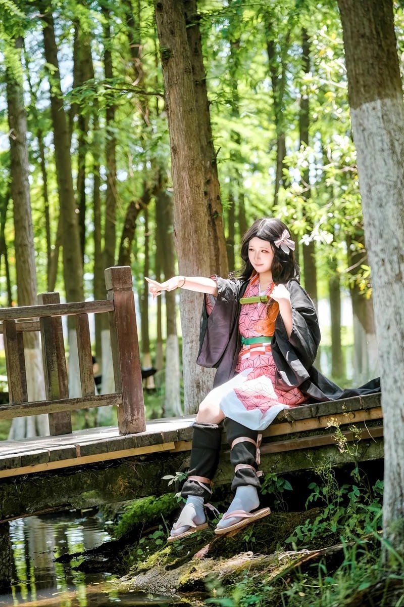 bộ ảnh chuyên nghiệp về nezuko cosplay