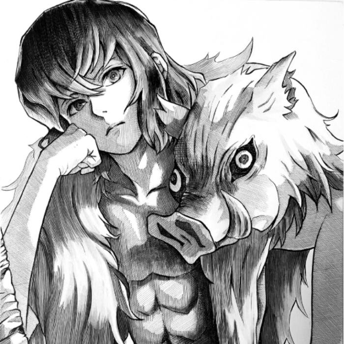 bóng người ảnh anime trắng đen nhỏ