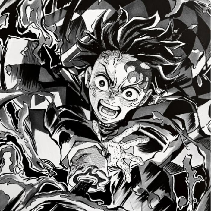 bóng người xa ảnh anime trắng đen