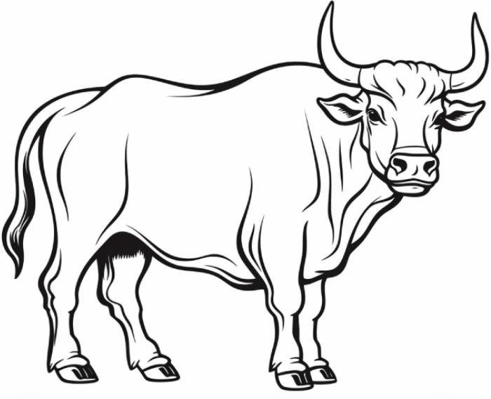 cánh đồng làng quê tranh tô màu con trâu quen thuộc