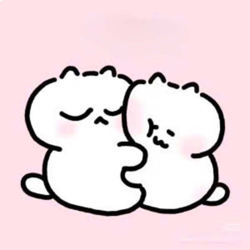 chạm nhẹ vai nhau như sticker ôm người yêu