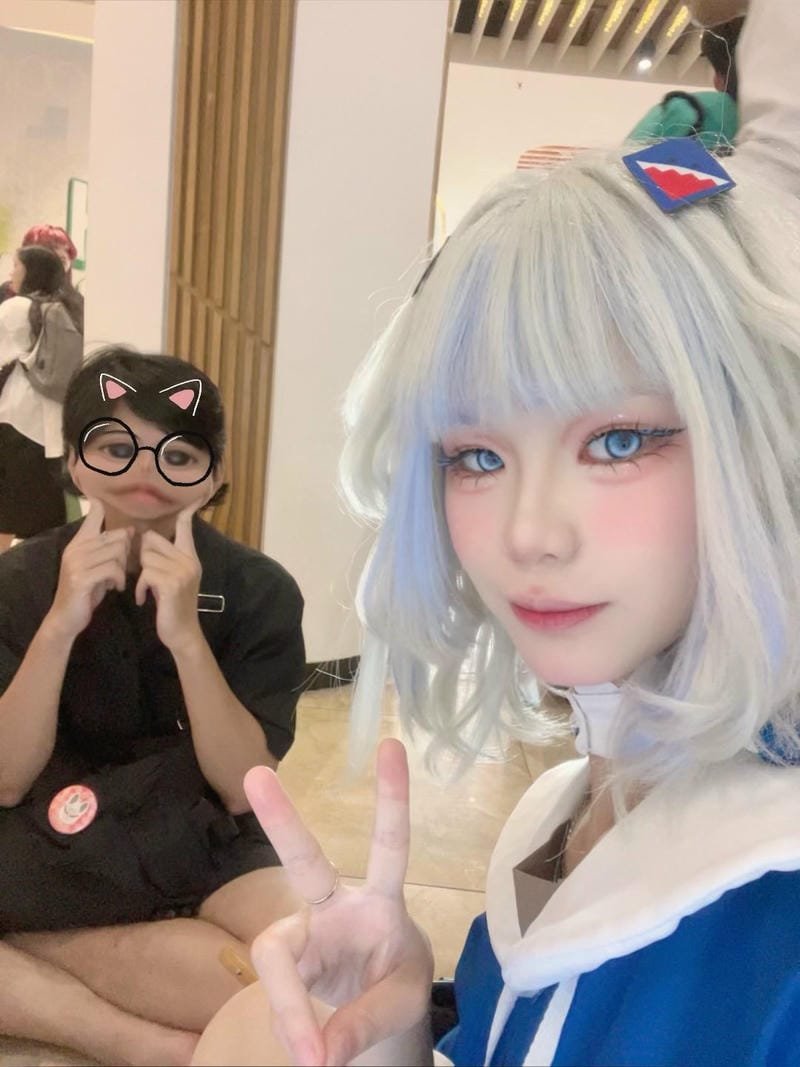 cosplay Yaoyaoqwq Gawr Gura phong cách biển