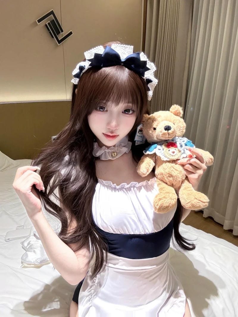 cosplay maid mang không khí dễ chịu đáng yêu