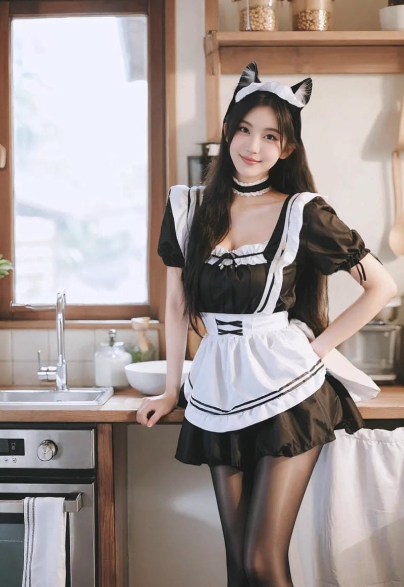 cosplay maid thể hiện nét ngọt ngào tinh tế