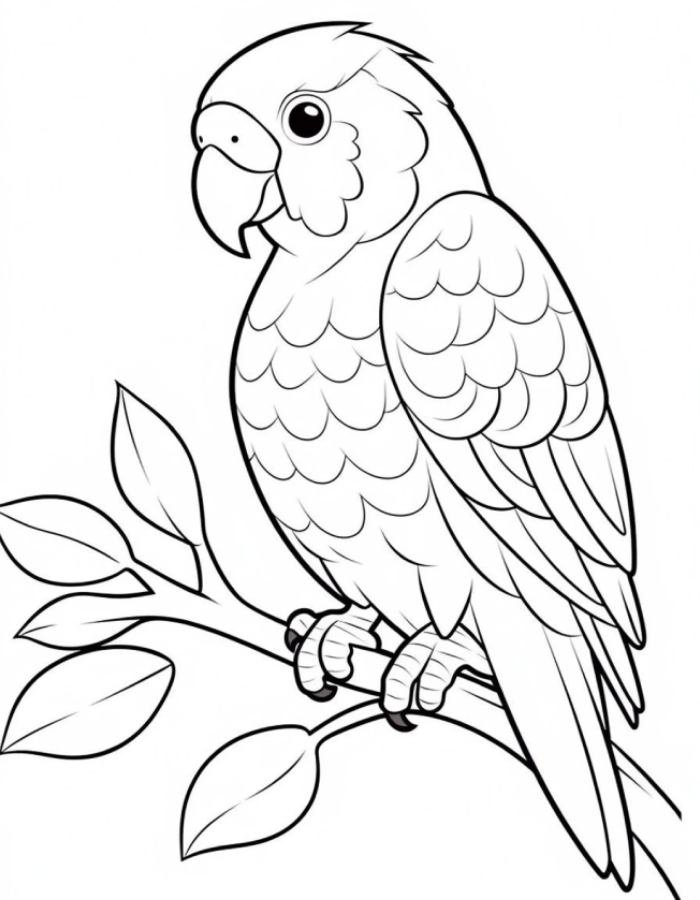 dáng đậu quen thuộc hình ảnh con chim tô màu