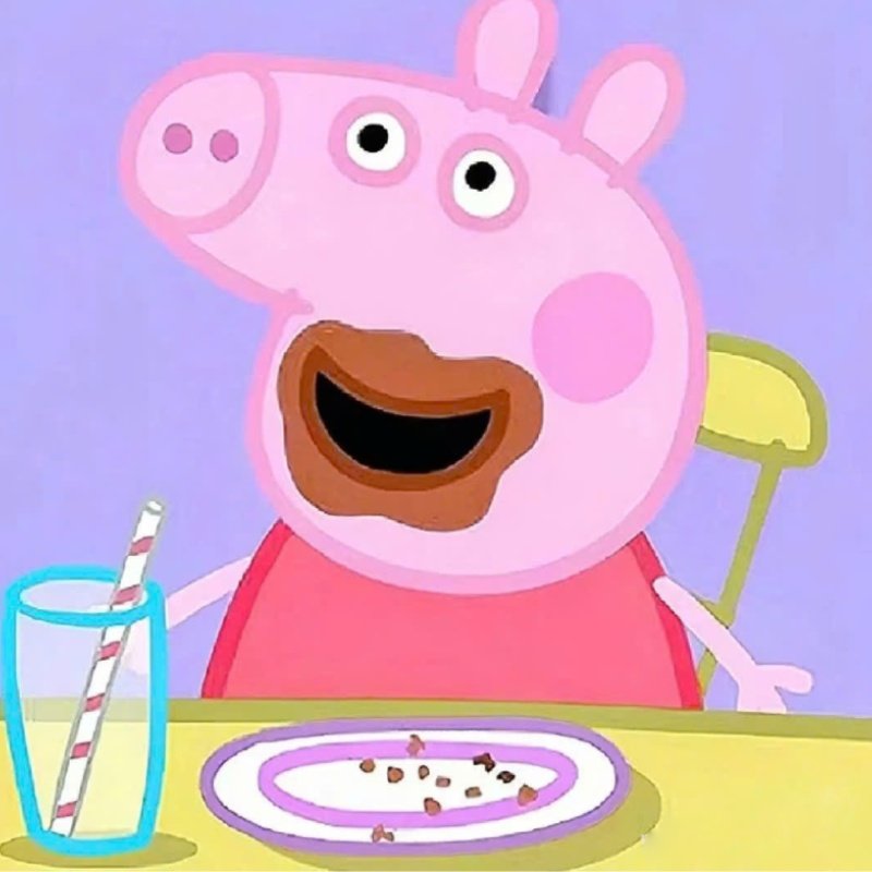 dáng đi lon ton sticker heo peppa