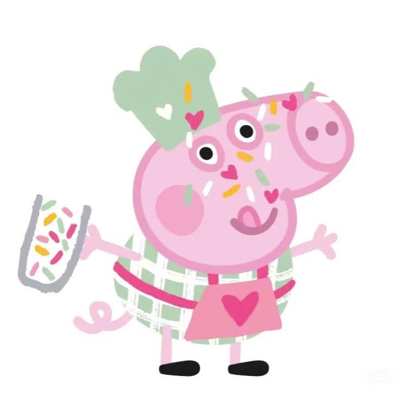 dáng vẻ hiền lành sticker heo peppa