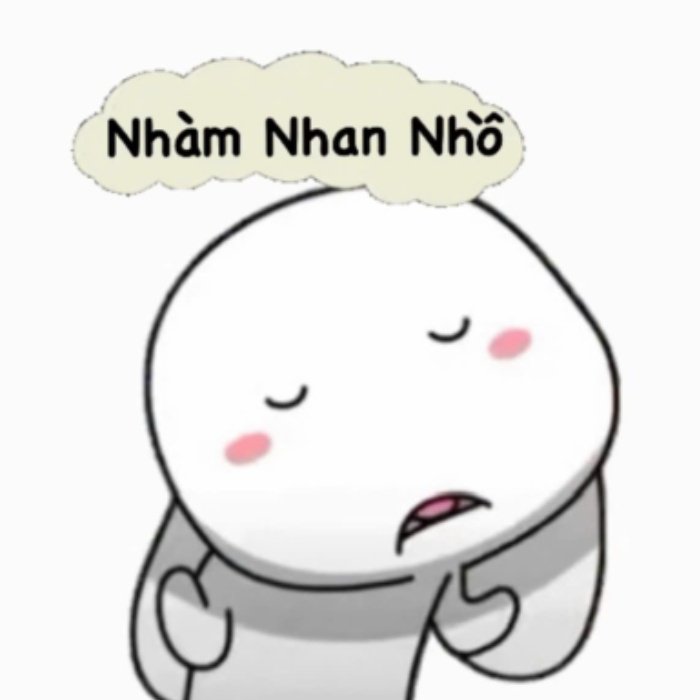 đến đoạn khó nói dùng sticker thỏ 7 màu nhàm nhang nhồ