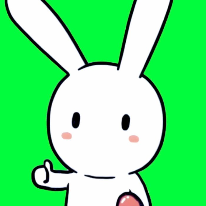 đến lúc bí phản hồi thì sticker thỏ 7 màu nhàm nhang nhồ