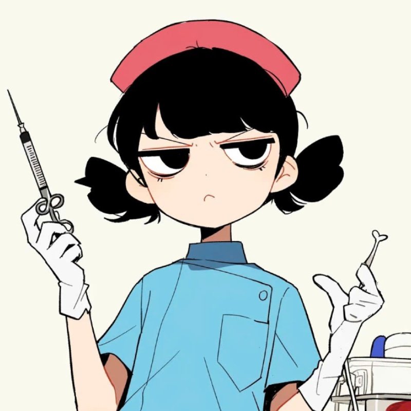 dụng cụ y tế đi kèm sticker bác sĩ