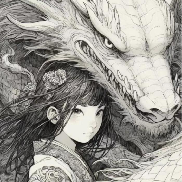 dùng làm đại diện ảnh anime trắng đen