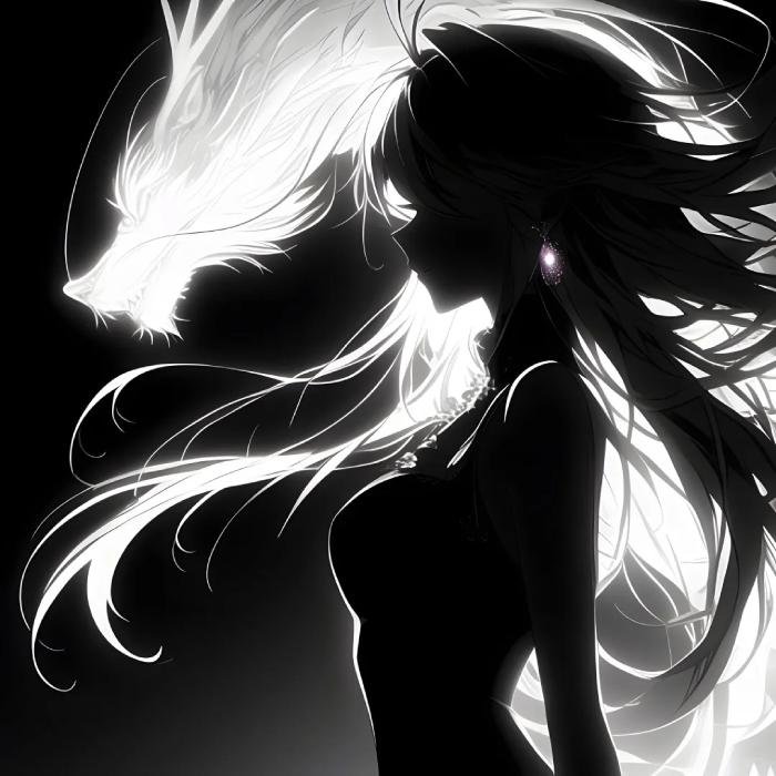 hình ảnh anime trắng đen cảm xúc nặng