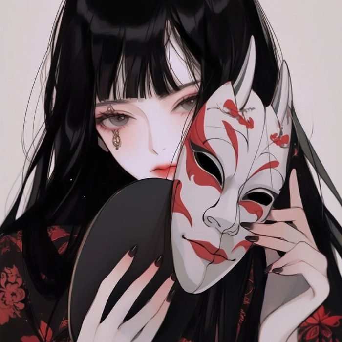 hình ảnh avatar đôi anime ngầu biểu cảm chất