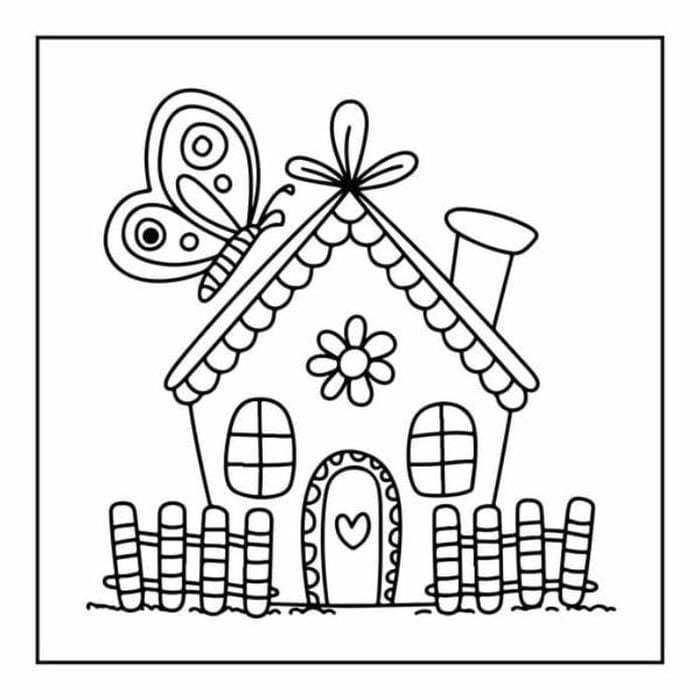 hình đơn giản cho bé tranh tô màu hình con bướm