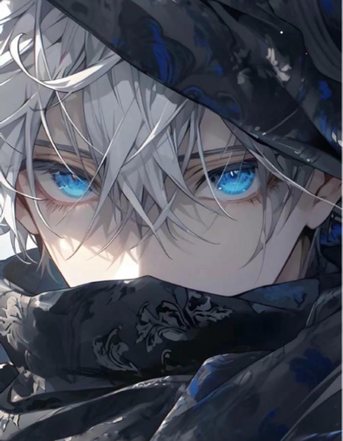 hình nền anime nam ảnh ánh mắt phát sáng