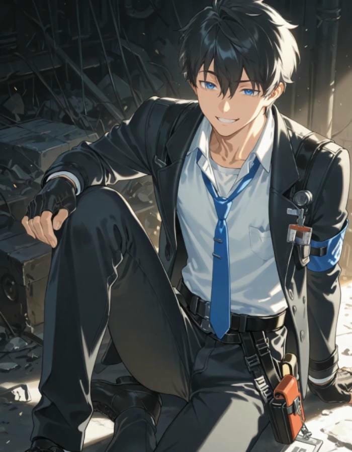 hình nền anime nam ảnh buồn ngồi trong đêm