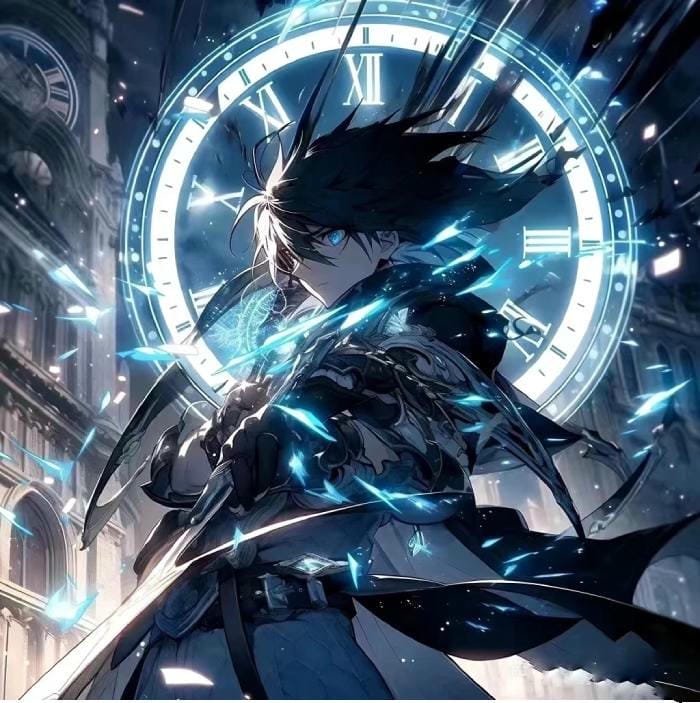 hình nền anime nam ảnh vòng năng lượng xoay