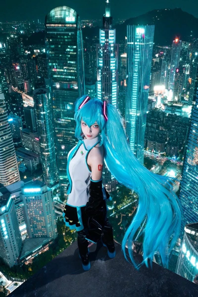 hình tượng ca sĩ ảo trong cosplay miku