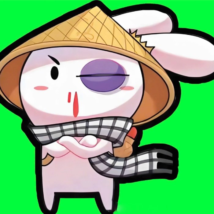 lướt qua vẫn nhận ảnh sticker thỏ 7 màu