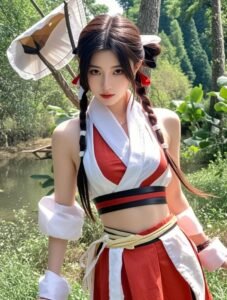 mai shiranui cosplay phù hợp chụp chân dung cá tính