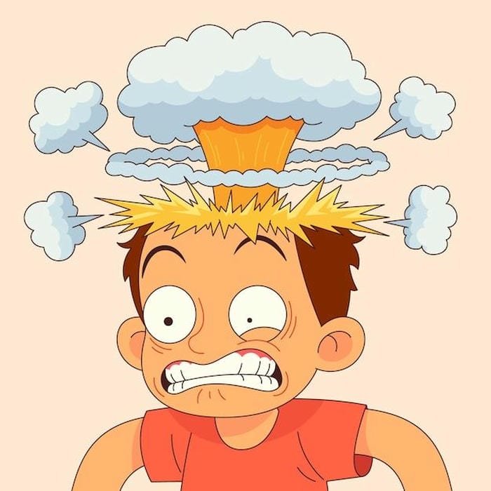 meme tức giận thể hiện sự bực dọc