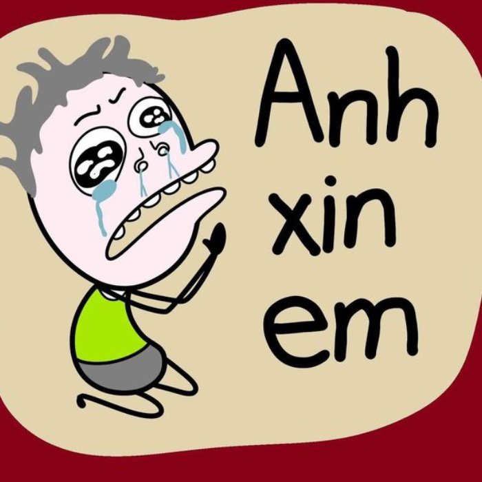 meme xin lỗi phù hợp lúc không tiện nói