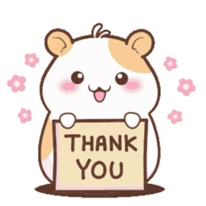 mở đoạn kết chuyện bằng sticker cảm ơn