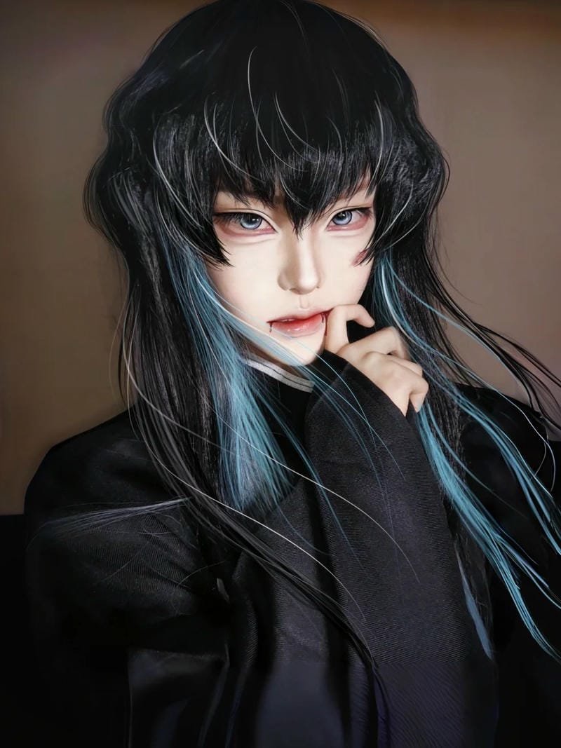 muichiro cosplay mang hơi thở anime u buồn