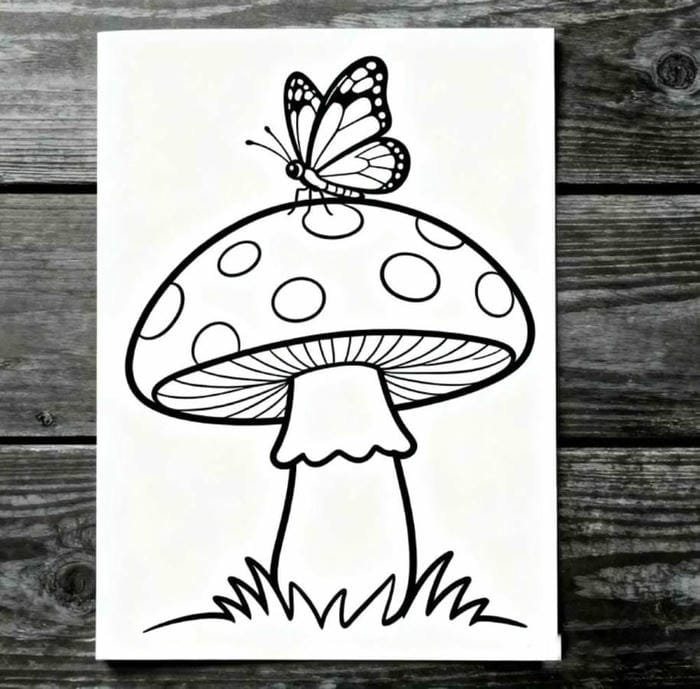 nền trắng tranh tô màu hình con bướm