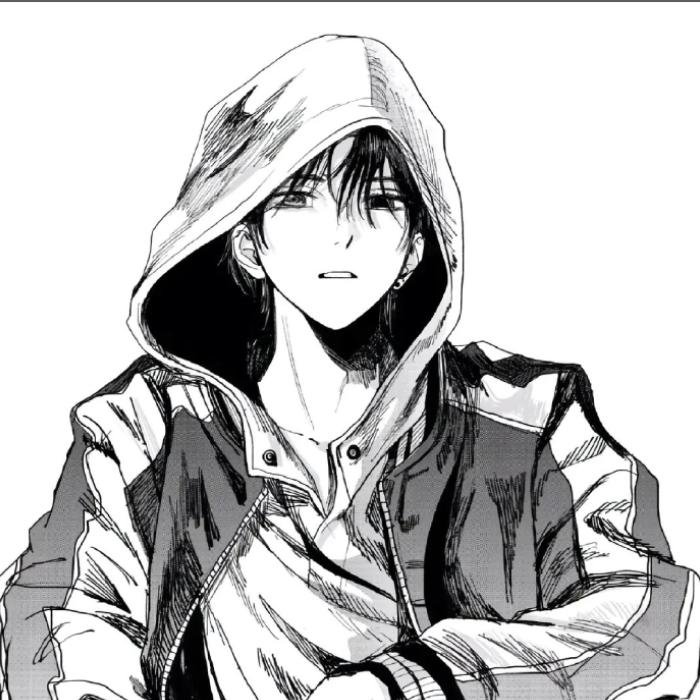 nét ngầu lòi ảnh anime trắng đen