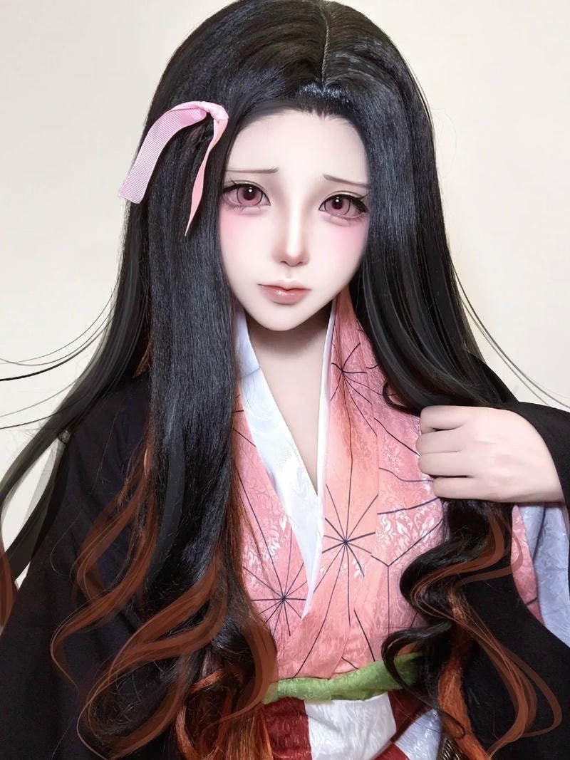nezuko cosplay concept chụp ảnh nghệ thuật