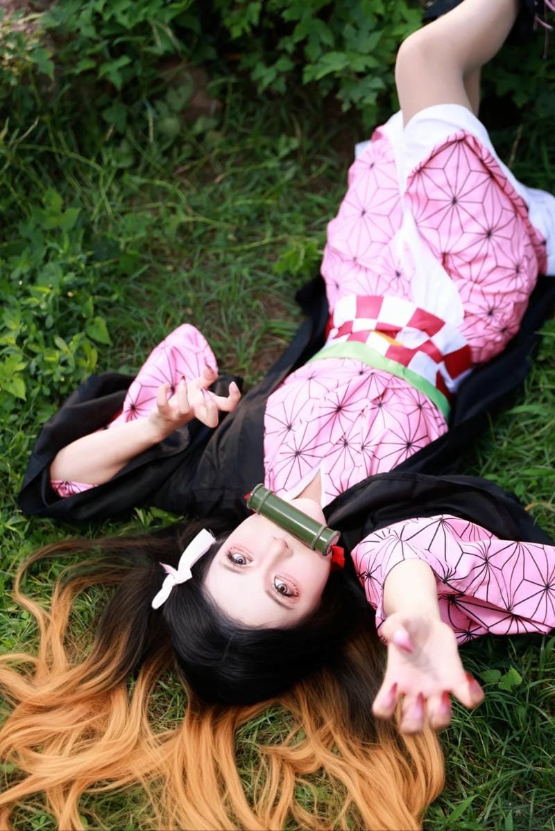 nezuko cosplay phong cách mềm mại nữ