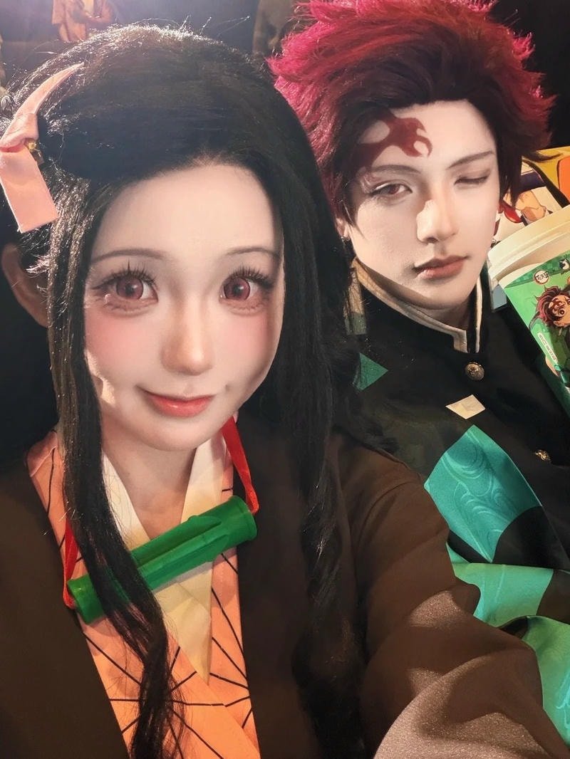 nezuko cosplay tạo hình anime sống động