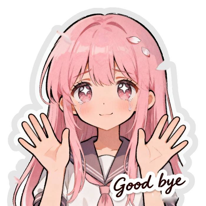nói chuyện gọn sticker chào tạm biệt