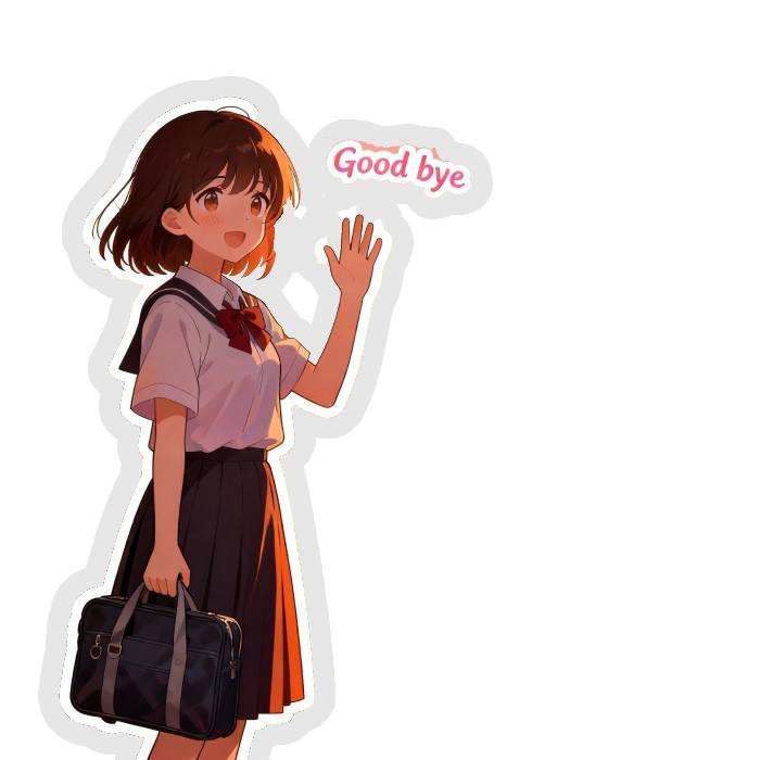 rời phòng chat nhẹ nhàng sticker tạm biệt